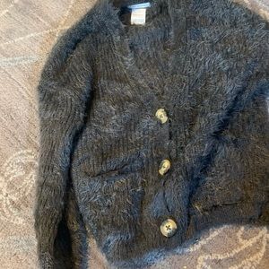 Zara fuzzy cardigan